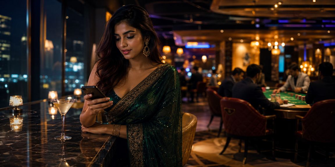 ময়মনসিংহের রাতের বাজারে মোবাইলে ক্যাসিনো গেম উপভোগের দৃশ্য