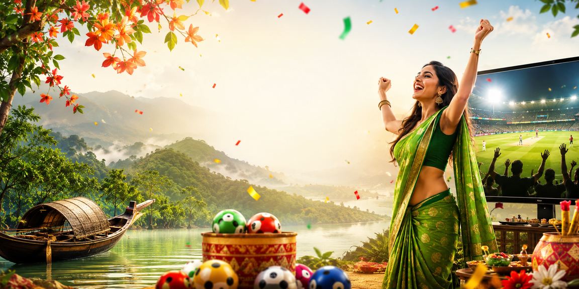 সুন্দরবনের পাশে ক্রিকেট বেটিং পরিসংখ্যান দেখার দৃশ্য